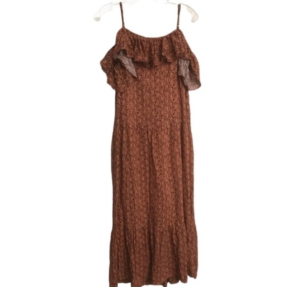 NWT Rebecca Minkoff Lapaz OTS Midi Dress 6 Melon - Picture 6 of 8